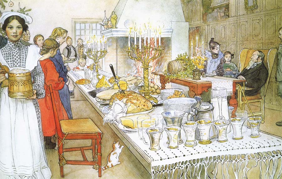 Carl Larsson Christmas Eve Banquet